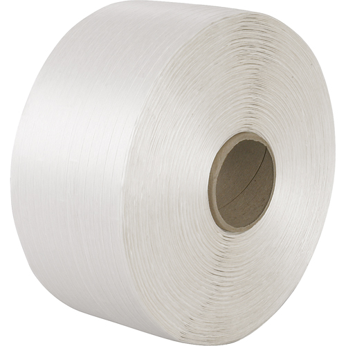 Feuillard en cordon tiss&eacute;, Cordon en polyester, 3/8" la x 5250' lo, Calibre Manuel Les Fournitures Industrielles Méga