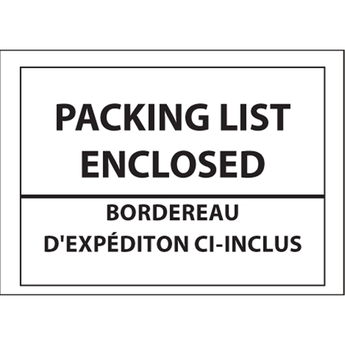 Pochettes pour bordereau d'exp&eacute;dition, 4" lo x 5" la, Style Insertion par l'arri&egrave;re Les Fournitures Industrielles Méga