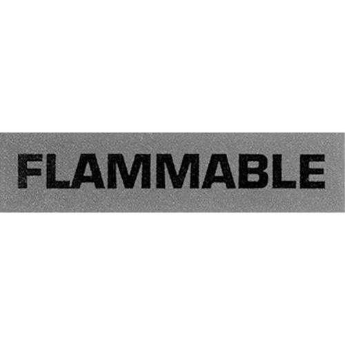 &eacute;tiquettes pour traitement sp&eacute;cial Flammable, 5" lo x 2" la, Noir/rouge Les Fournitures Industrielles Méga