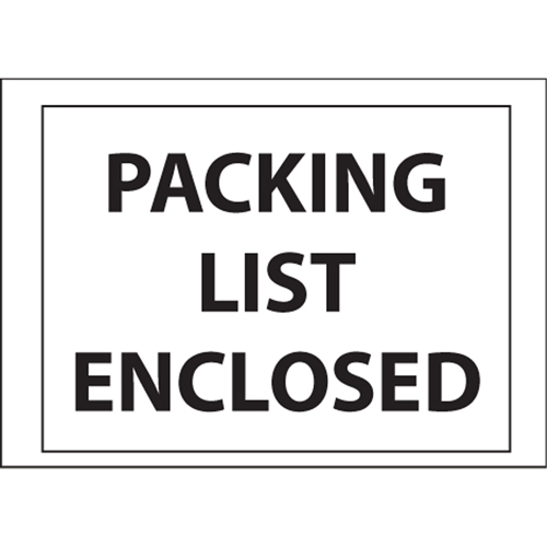 Packing List Envelopes, 4" L x 5" W, Backloading Style Les Fournitures Industrielles Méga