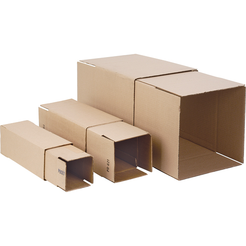Boîtes ondul&eacute;es t&eacute;lescopiques, 6" la x 6" lo, Gamme de hauteur de 24" - 48" Les Fournitures Industrielles Méga