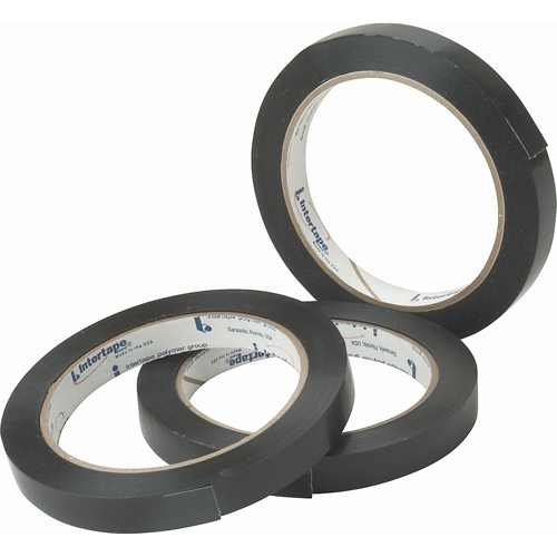 Black General Purpose Strapping Tape, 2.7 mils Thick, 18.288 mm (18/25") x 54.864 m (180')  Les Fournitures Industrielles Méga