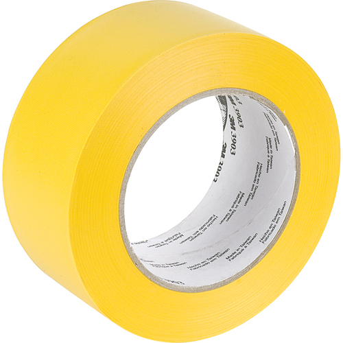 Rubans adh&eacute;sifs en vinyle 3903, 50 mm (2") la x 45,5 m (149,25') lo, 6,3 mils, Jaune Les Fournitures Industrielles Méga