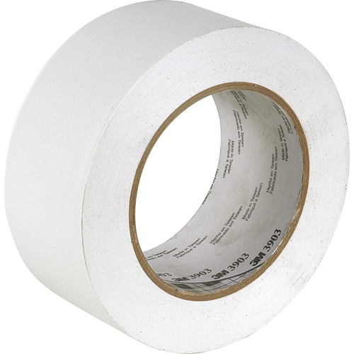 3903 Vinyl Duct Tape, 50 mm (2") W x 45.5 m (149.25') L, 6.3 mils, White Les Fournitures Industrielles Méga