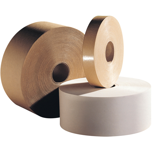 Gummed Tape - Standard Tapes, 75 mm (2-95/100") x 183 m (600'), Kraft Les Fournitures Industrielles Méga