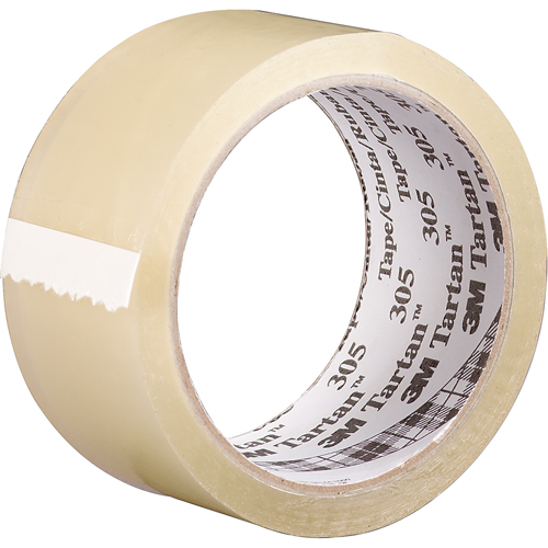 Ruban d'emballage Tartan 305, Adh&eacute;sif Acrylique, 1,6 mil, 48 mm (2") x 100 m (328') Les Fournitures Industrielles Méga