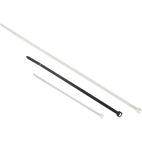 Attaches de c&acirc;bles pour entrepreneur, Longueur 24", R&eacute;sistance &agrave; la traction 175 LB, Naturel Les Fournitures Industrielles Méga