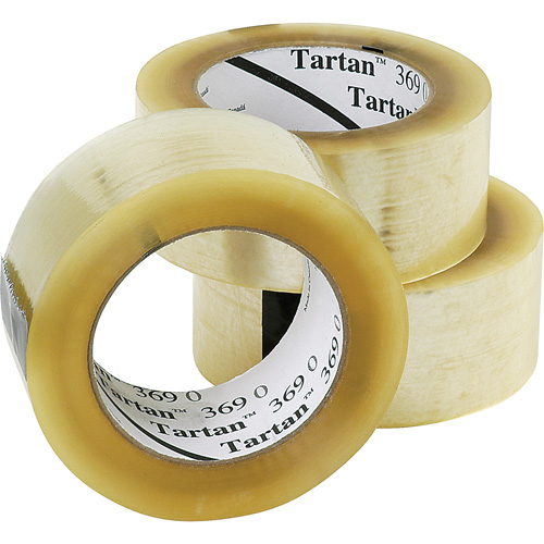 Ruban d'emballage Tartan 369, Adh&eacute;sif Acrylique, 1,6 mil, 48 mm (1-22/25") x 132 m (432') Les Fournitures Industrielles Méga
