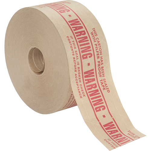 Pre-Printed Gummed Tapes, 72 mm (2-4/5") x 137 m (449.475'), Kraft Les Fournitures Industrielles Méga