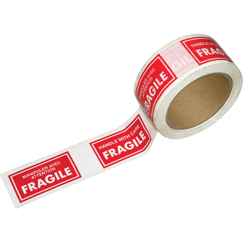 Rubans avec messages pr&eacute;-imprim&eacute;s, 1-7/8" la, Blanc/rouge Les Fournitures Industrielles Méga