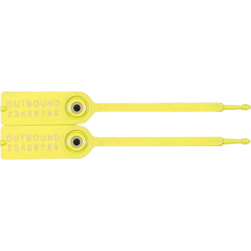 Gemini&reg; Tote Seals, 7-1/4", Plastic, Pull-Through Les Fournitures Industrielles Méga