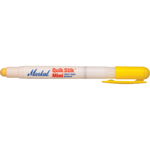 Mini marqueur de peinture Quik Stik, B&acirc;ton plein, Jaune Les Fournitures Industrielles Méga