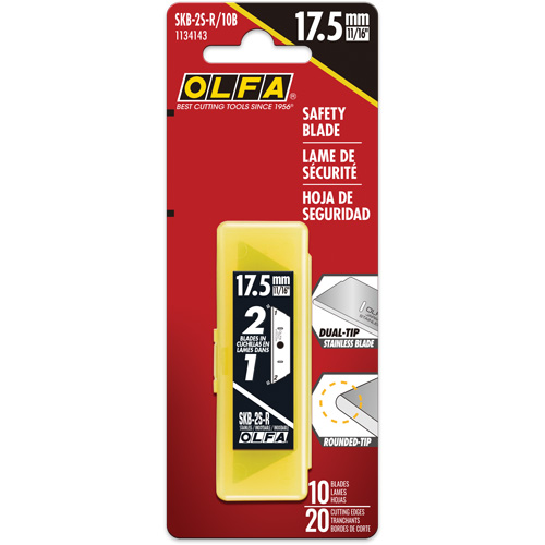 SKB-2S Dual-Edge Stainless Steel Safety Blades, Single Style Les Fournitures Industrielles Méga