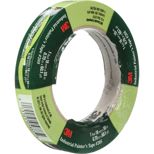 Ruban de calibre industriel pour peintre 205, 18 mm (3/4") x 55 m (180'), Vert Les Fournitures Industrielles Méga