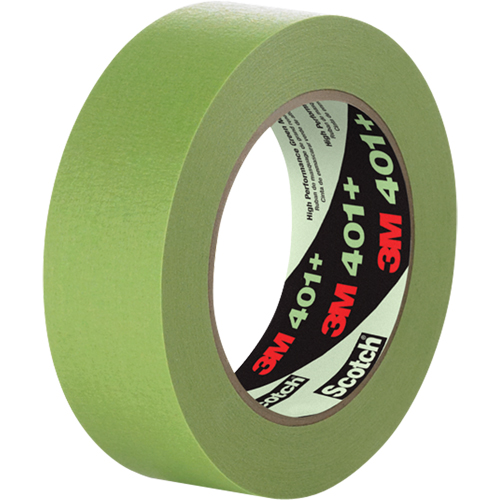 401+ High Performance Masking Tape, 6 mm (1/4") x 55 m (180'), Green Les Fournitures Industrielles Méga