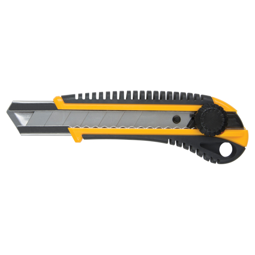 Knife ATK800, 25 mm, Carbon Steel, Heavy-Duty, Rubber Handle Les Fournitures Industrielles Méga