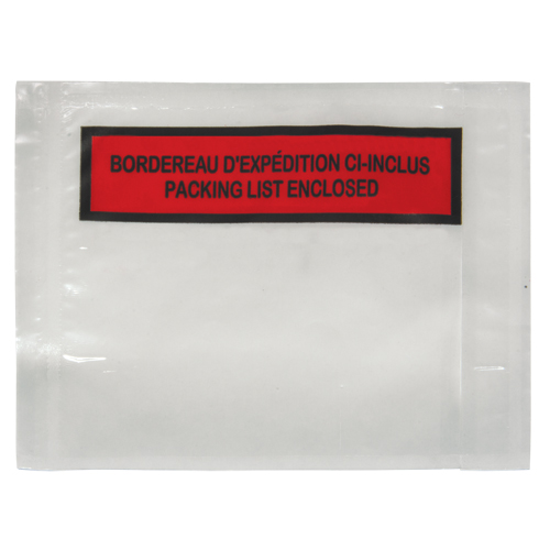 Packing List Envelope, 4-1/2" L x 5-1/2" W, Backloading Style Les Fournitures Industrielles Méga
