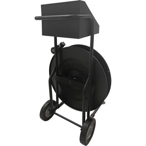 Distributeur de feuillards, Feuillard Polyester/Acier/Polypropyl&egrave;ne, Dia de noyau 16"/8", largeur de rouleau 3"/8"/6" Les Fournitures Industrielles Méga