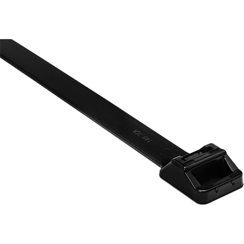 Heavy-Duty Cable Ties, 20" Long, 250 lbs. Tensile Strength, Black Les Fournitures Industrielles Méga