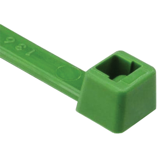 Attaches de c&acirc;bles s&eacute;rie T, Longueur 8", R&eacute;sistance &agrave; la traction 50 lb, Vert Les Fournitures Industrielles Méga