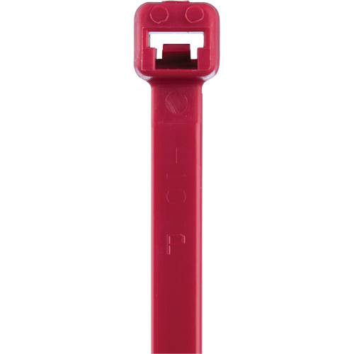 Attaches de c&acirc;bles s&eacute;rie T, Longueur 8", R&eacute;sistance &agrave; la traction 50 lb, Rouge Les Fournitures Industrielles Méga