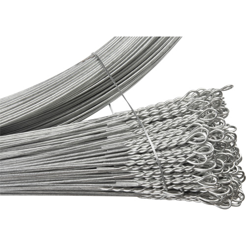 Fil de cerclage, Galvanis&eacute;, 13-1/2' lo, Cal. 13 Les Fournitures Industrielles Méga