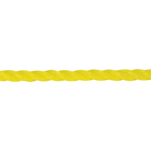 Corde jaune tress&eacute;e 1/4", Polypropyl&egrave;ne, 1300' Les Fournitures Industrielles Méga