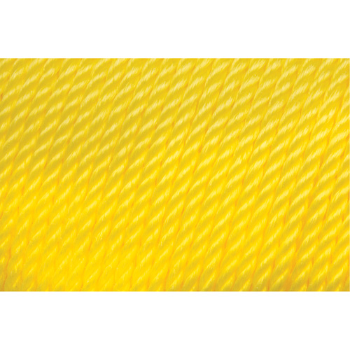 Corde jaune tress&eacute;e 1/4", Polypropyl&egrave;ne, 1300' Les Fournitures Industrielles Méga