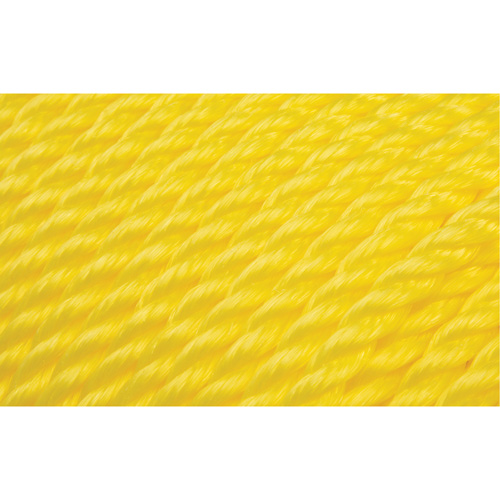 3/8" Braided Yellow Rope, Polypropylene, 630' Les Fournitures Industrielles Méga