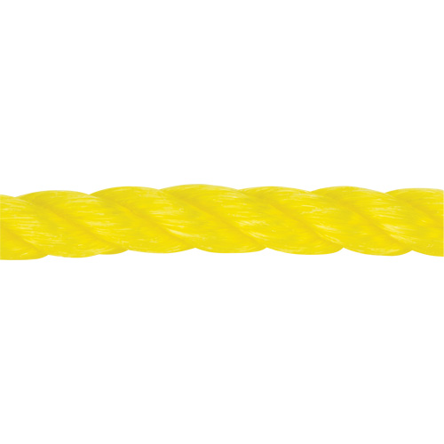 Corde jaune tress&eacute;e 1/2", Polypropyl&egrave;ne, 335' Les Fournitures Industrielles Méga
