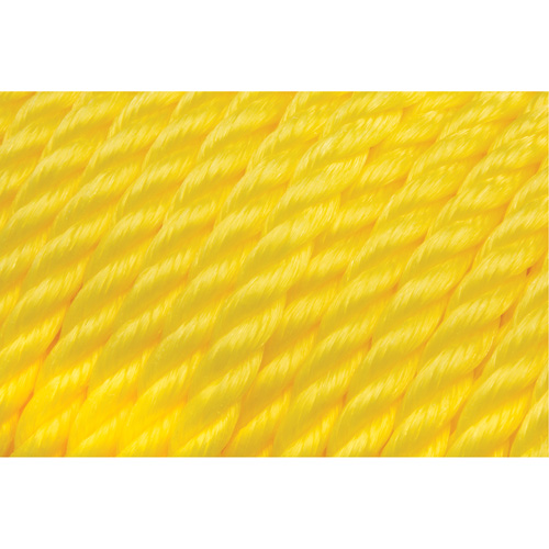 Corde jaune tress&eacute;e 1/2", Polypropyl&egrave;ne, 335' Les Fournitures Industrielles Méga