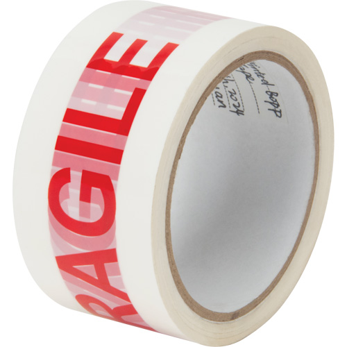 Ruban d'emballage Fragile, Adh&eacute;sif Thermofusible, 2 mils, 48 mm (2") x 100 m (328') Les Fournitures Industrielles Méga