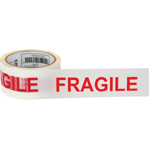 Ruban d'emballage Fragile, Adh&eacute;sif Thermofusible, 2 mils, 48 mm (2") x 100 m (328') Les Fournitures Industrielles Méga