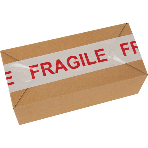 Ruban d'emballage Fragile, Adh&eacute;sif Thermofusible, 2 mils, 48 mm (2") x 100 m (328') Les Fournitures Industrielles Méga