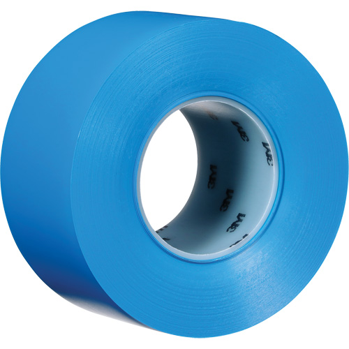 Ruban de marquage de planchers durable 971, 3" x 108', Vinyle, Bleu Les Fournitures Industrielles Méga