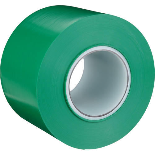 Durable Floor Marking Tape 971, 4" x 108', Vinyl, Green Les Fournitures Industrielles Méga