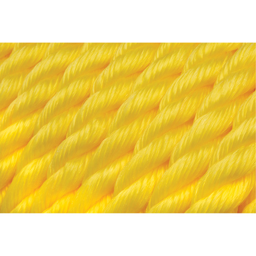 Corde jaune tress&eacute;e, Polypropyl&egrave;ne, 300' Les Fournitures Industrielles Méga