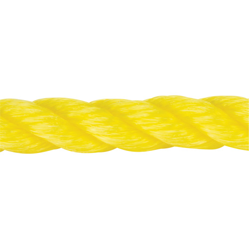 Corde jaune tress&eacute;e, Polypropyl&egrave;ne, 144' Les Fournitures Industrielles Méga