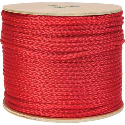 Braided Red Rope, Polypropylene, 500' Les Fournitures Industrielles Méga