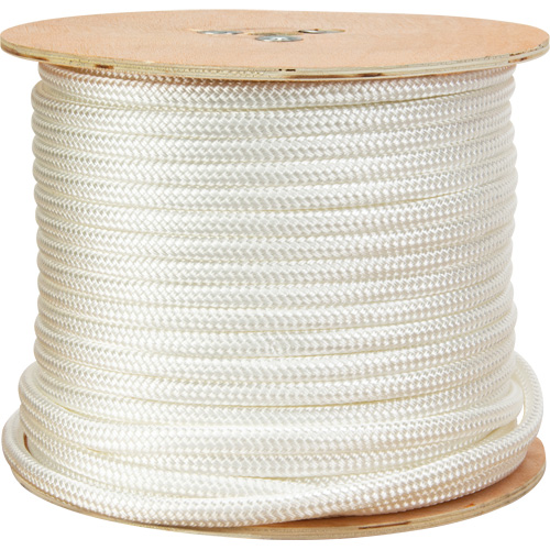 Corde blanche tress&eacute;e, Nylon, 250' Les Fournitures Industrielles Méga