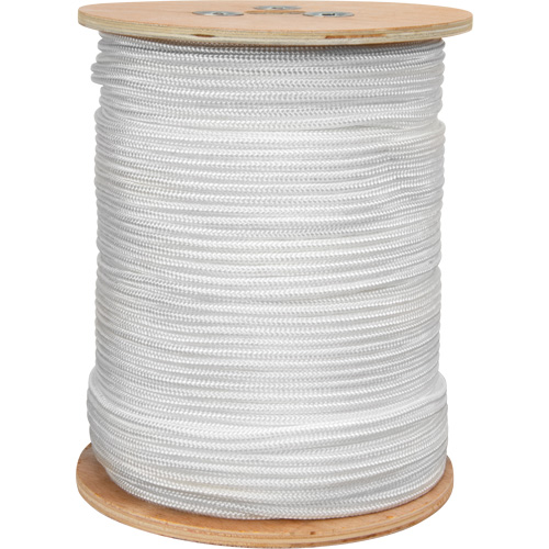 Corde blanche tress&eacute;e, Nylon, 250' Les Fournitures Industrielles Méga