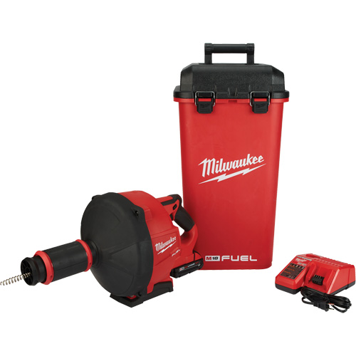 Serpentin de vidange M18 Fuel avec Cable Drive et c&acirc;ble 5/16", &eacute;lectrique, 1/4" x 50'/3/8" x 35' Les Fournitures Industrielles Méga