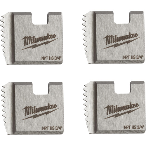 Matrices de tuyauterie portables NPT, Pour tuyau de 3/4", Acier rapide Les Fournitures Industrielles Méga