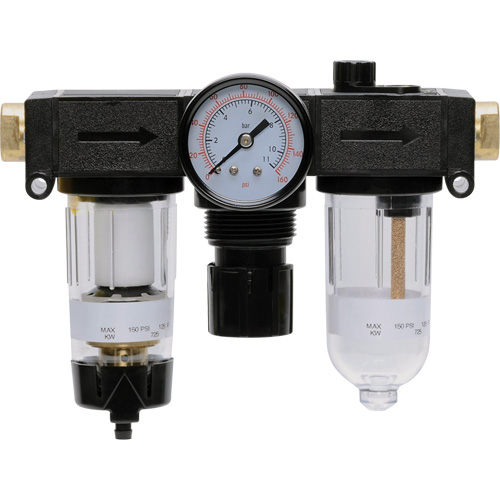 Filtre, d&eacute;tendeur & lubrificateur Modulair 200, 1/4" NPTF Les Fournitures Industrielles Méga