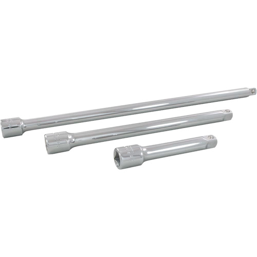 Jeu de rallonges pour douilles, Prise de 1/2", Fini Chrome, 3 Mcx Les Fournitures Industrielles Méga