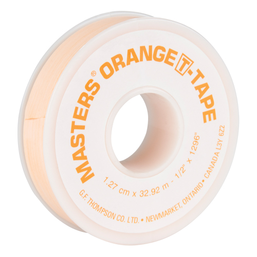 T-Tape, 1296" L x 1/2" W, Orange Les Fournitures Industrielles Méga