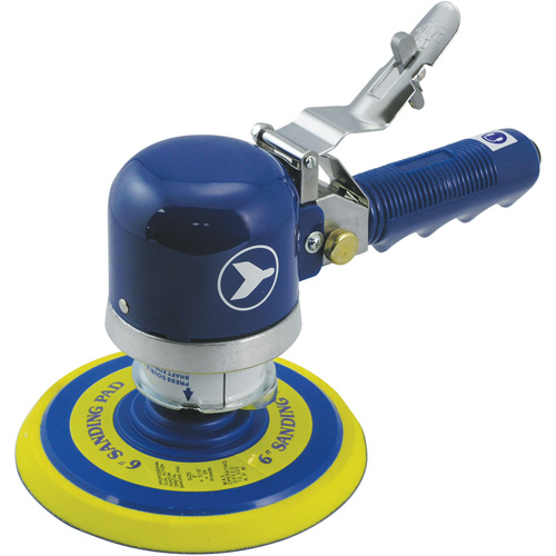 Ponceuse orbitale al&eacute;atoire silencieuse &agrave; double action et &agrave; usage intensif, Dia 6", Entr&eacute;e 1/4" NPT, 10000 Tr/min Les Fournitures Industrielles Méga