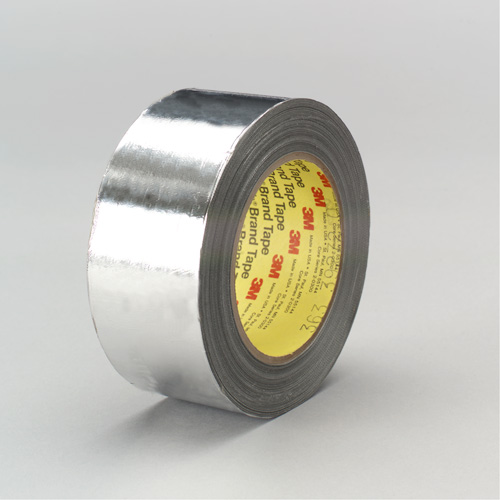 High-Temperature Aluminum Foil/Glass Cloth Tape, 12 mm (1/2") W x 33 m (108') L Les Fournitures Industrielles Méga
