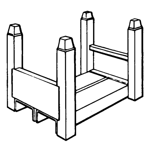 Supports empilables mobiles, 12" la x 16" p, Capacit&eacute; de 2500 lb Les Fournitures Industrielles Méga