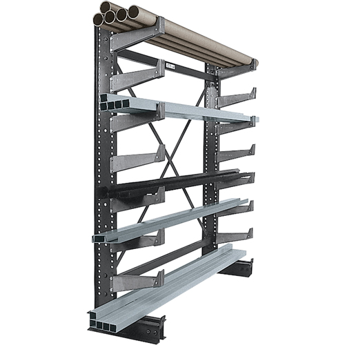 Single-sided Cantilever Brace Set - Starter, Single Sided, 14" Arm, 36" W x 84" H, 1000 lbs. Capacity Les Fournitures Industrielles Méga